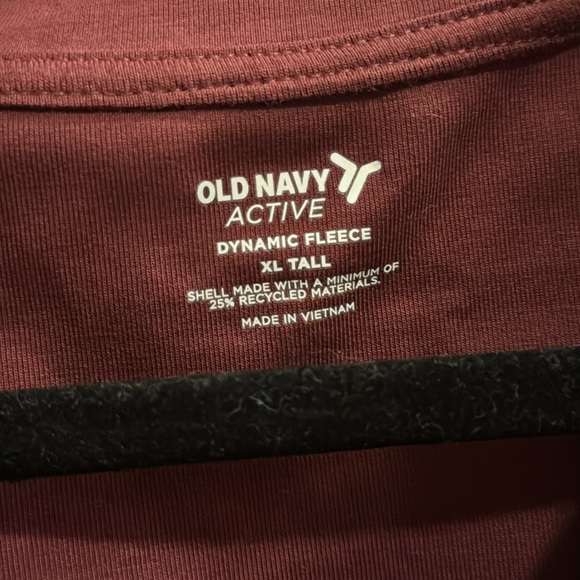 Old Navy Burgundy Quarter Zip Sweatshirt - Picture 2 of 4